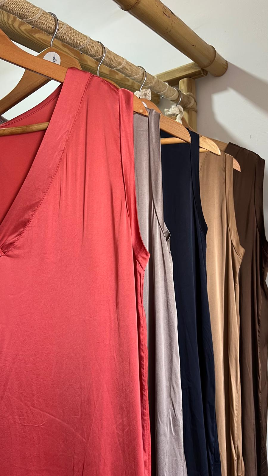 Vestido acetinado