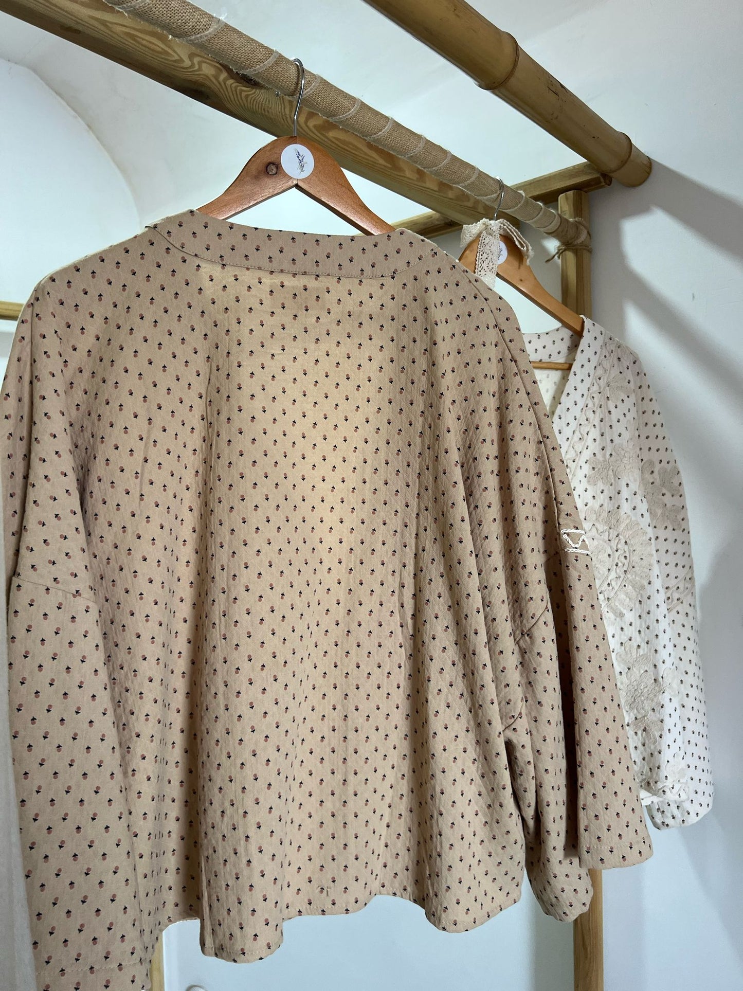 Kimono bordado estampado