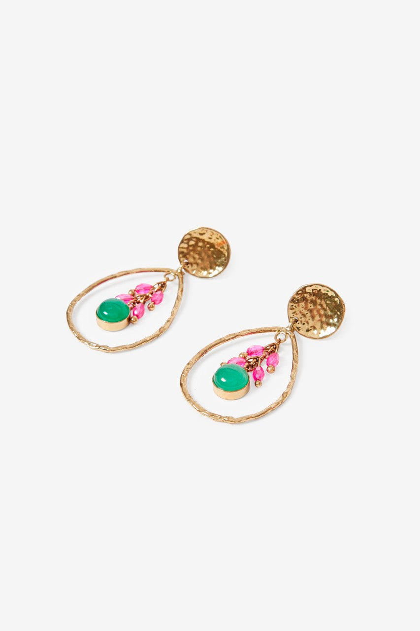 Nkn brincos de metal com pedra de strass