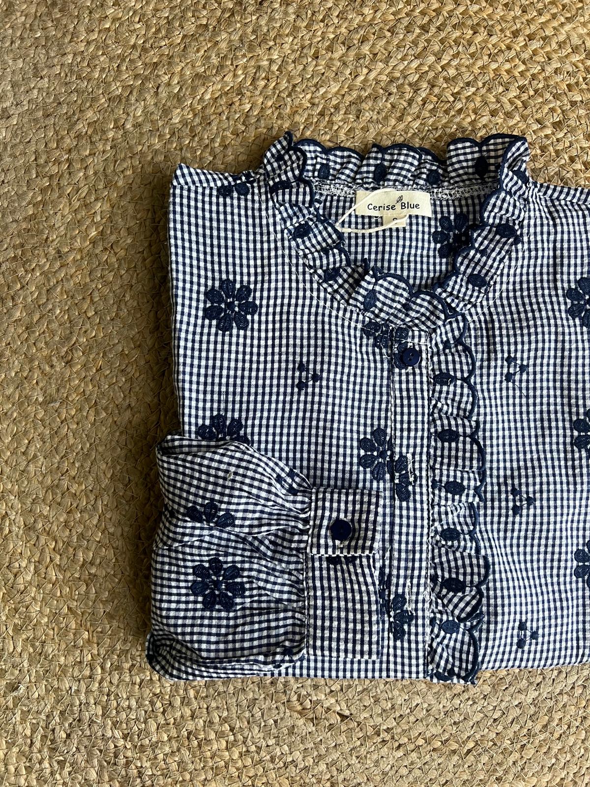 Camisa vichy flores