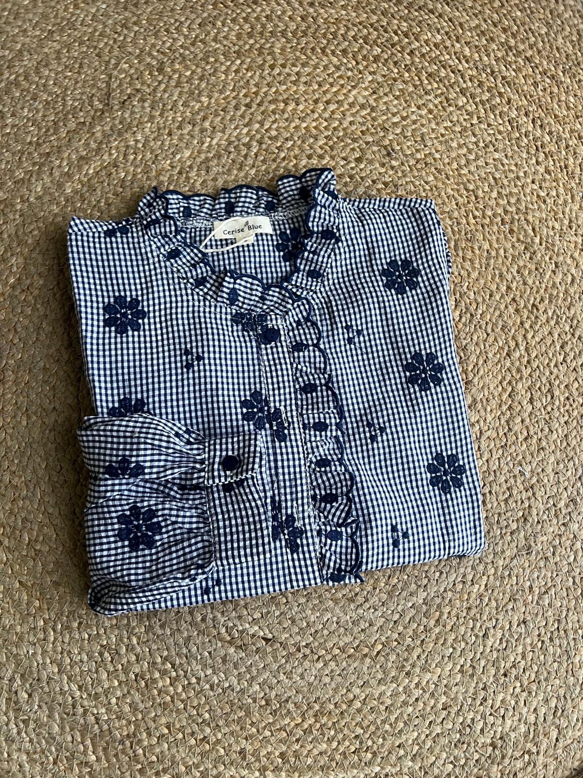 Camisa vichy flores
