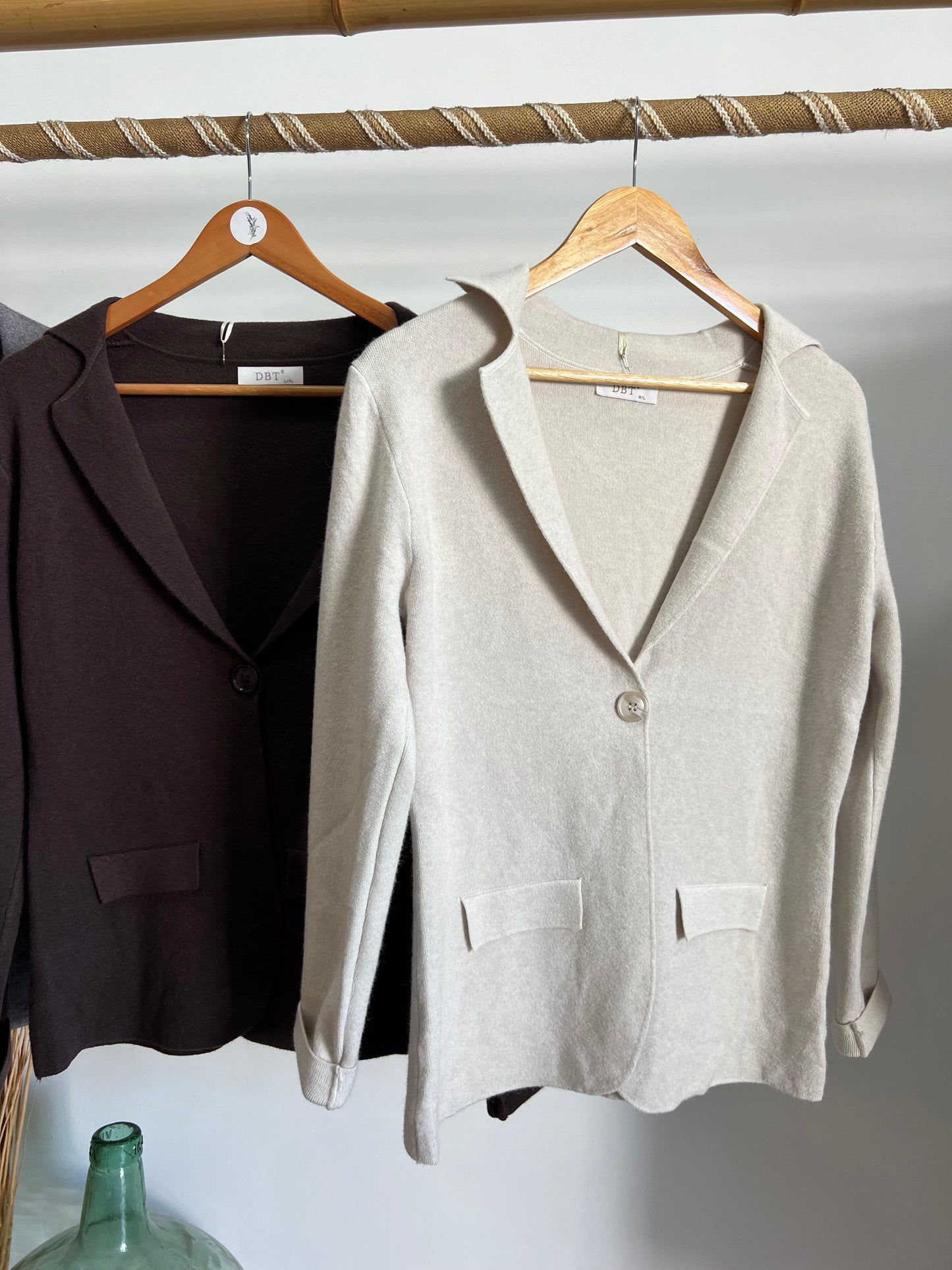 Blazer malha 1 botão