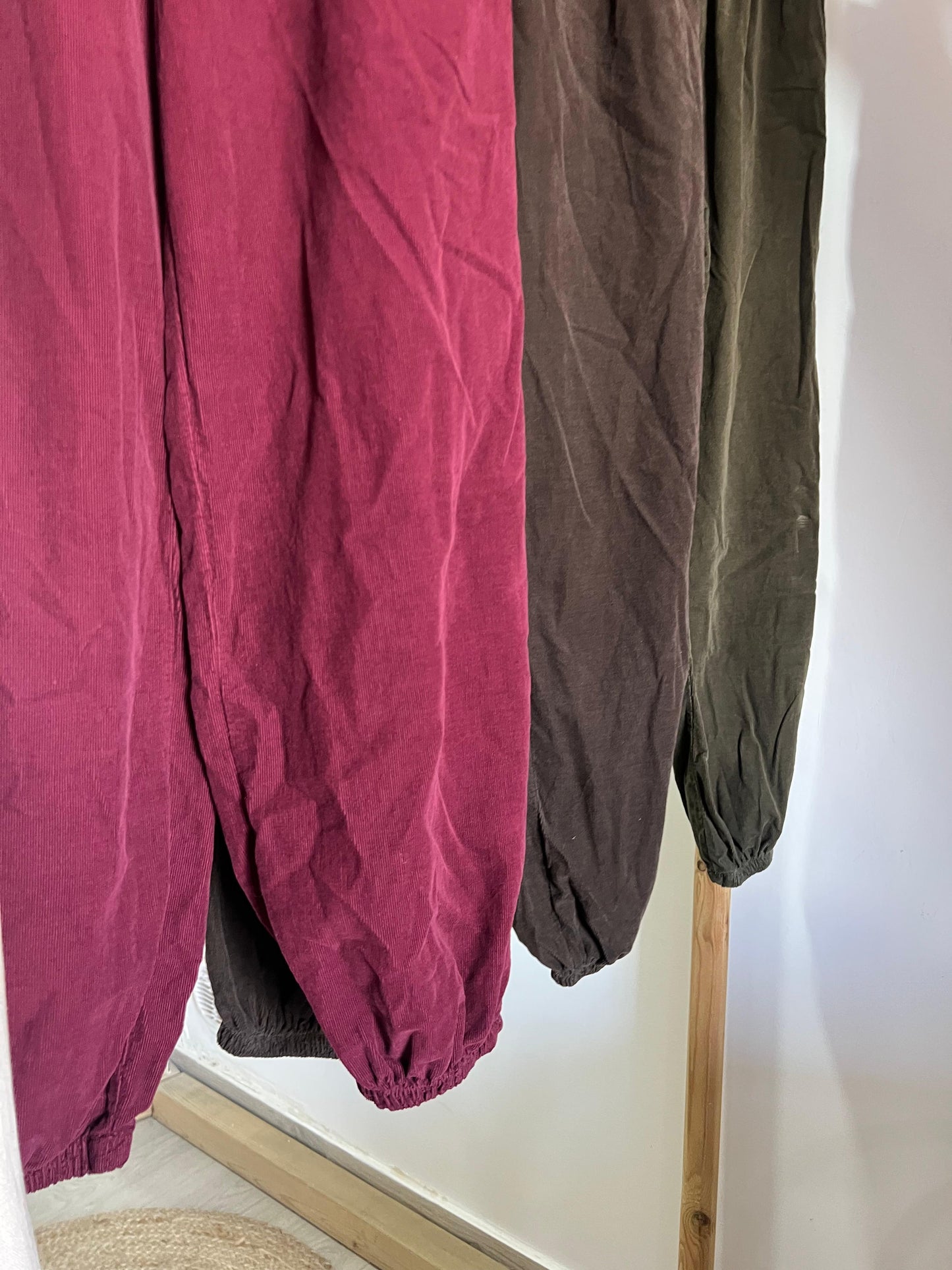 Calças com elástico