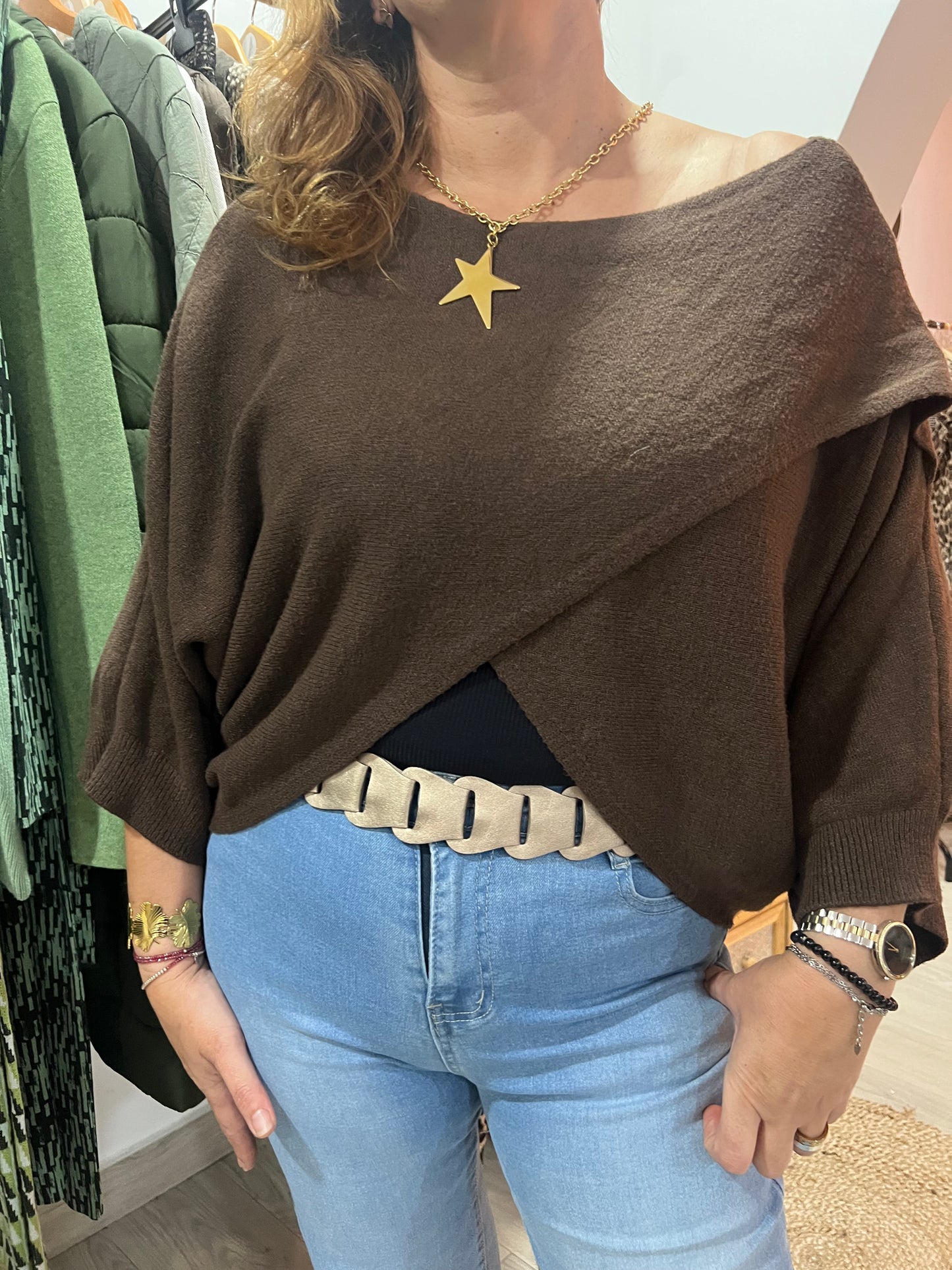 Blusa cruzada