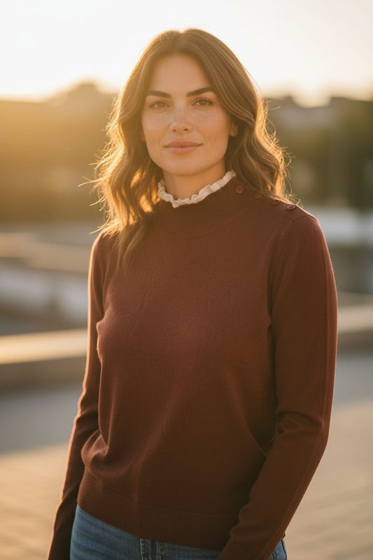 Blusa malhinha com renda