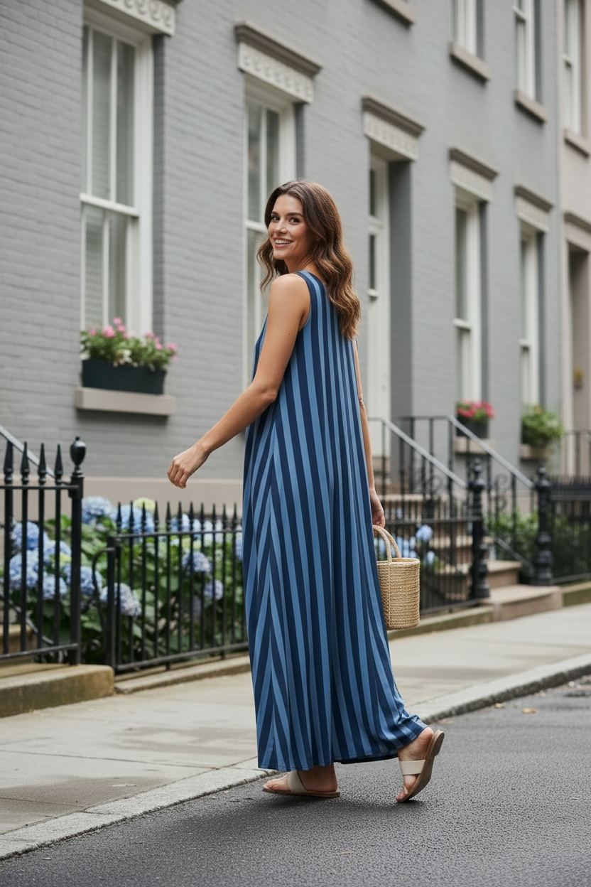 Vestido riscas