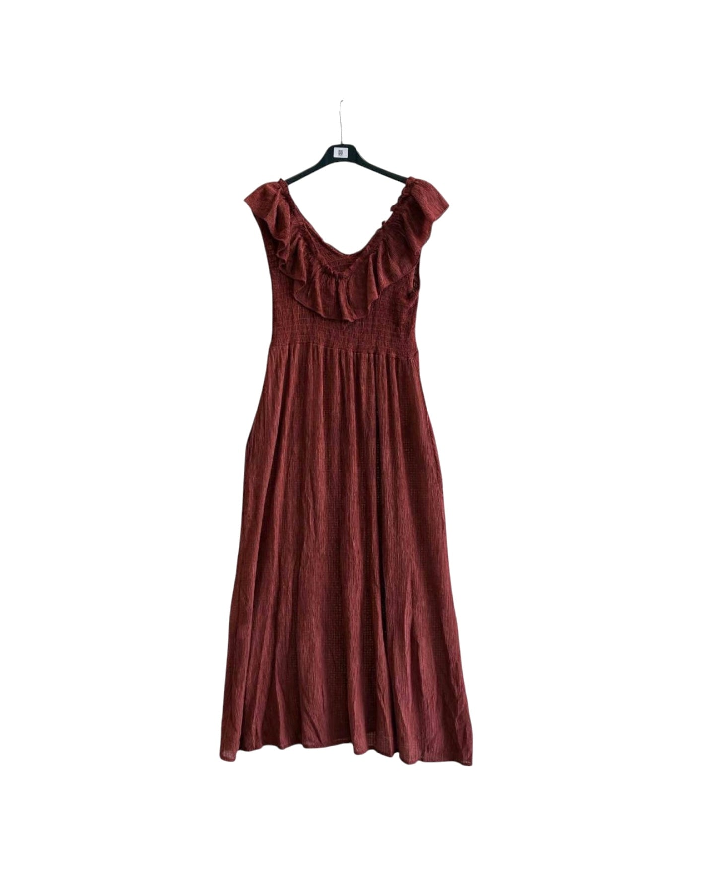 Vestido com folho