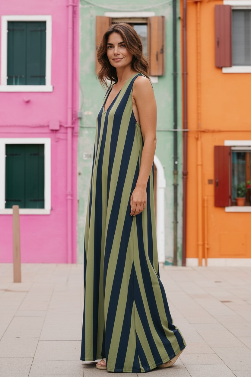 Vestido riscas