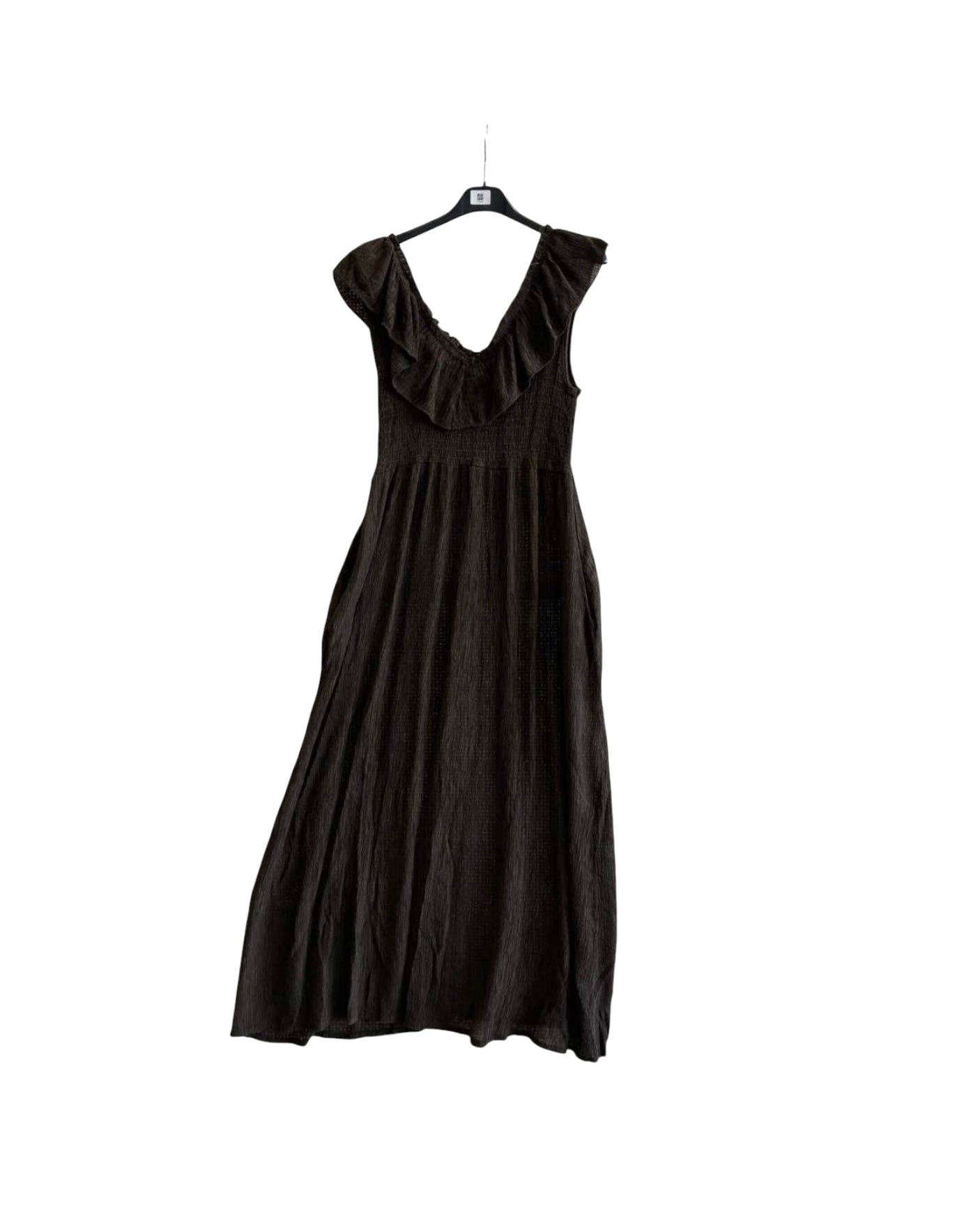 Vestido com folho