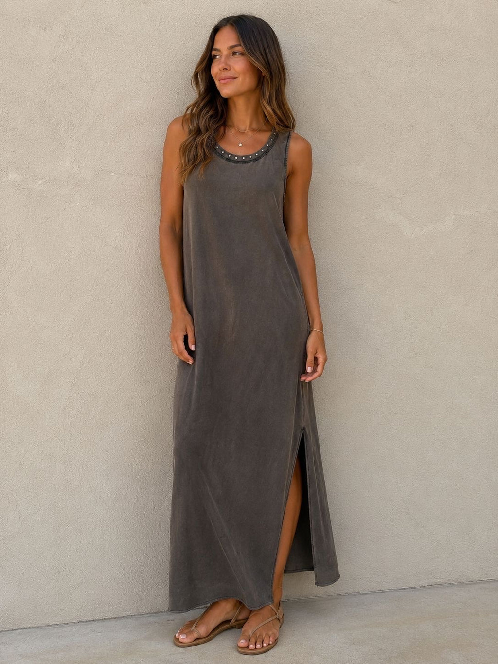 Vestido com tachas