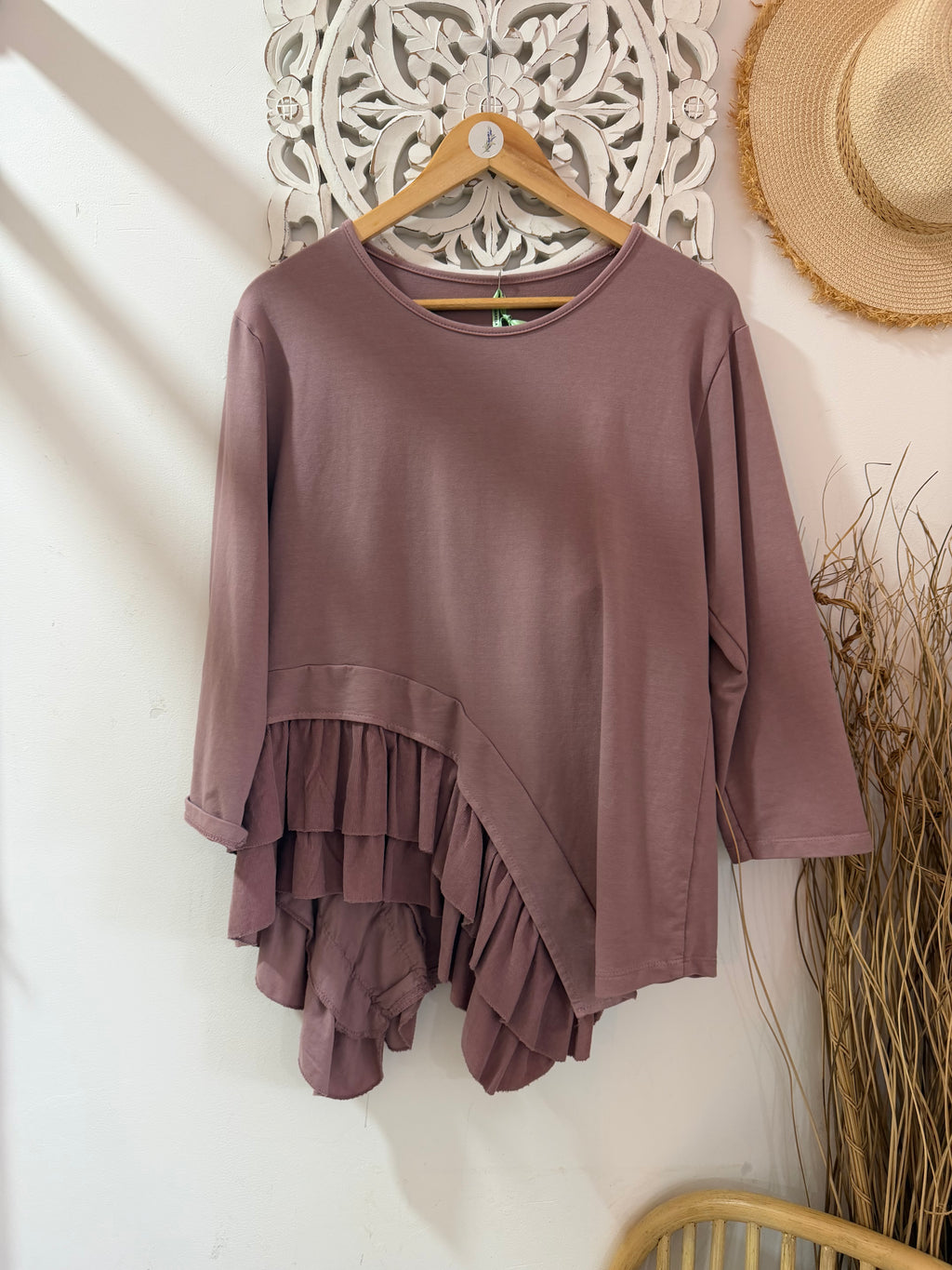 Blusa folhos