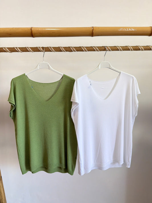Blusa decote em V