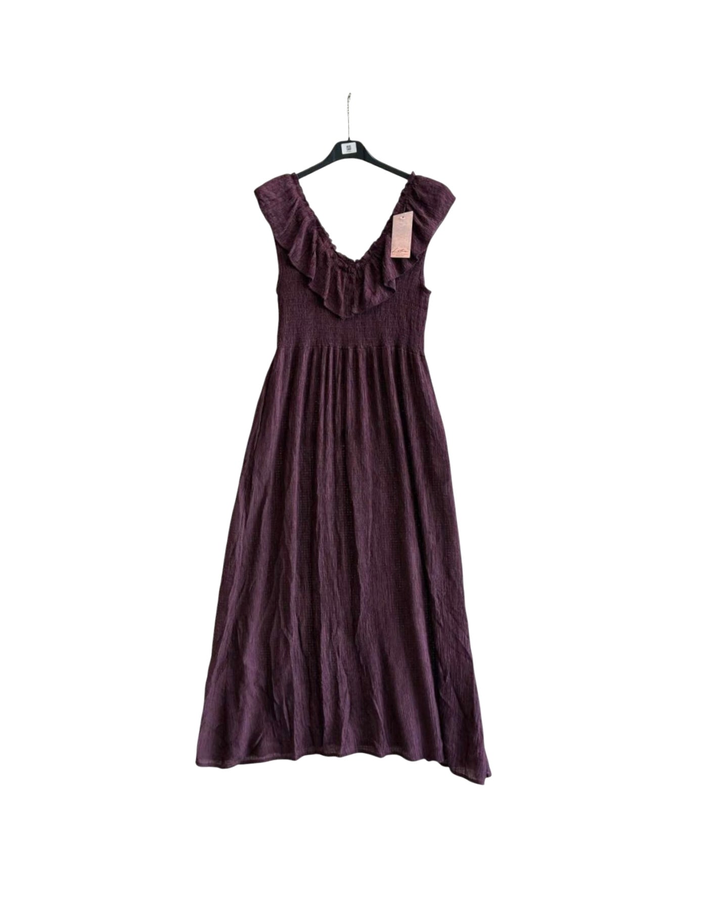 Vestido com folho
