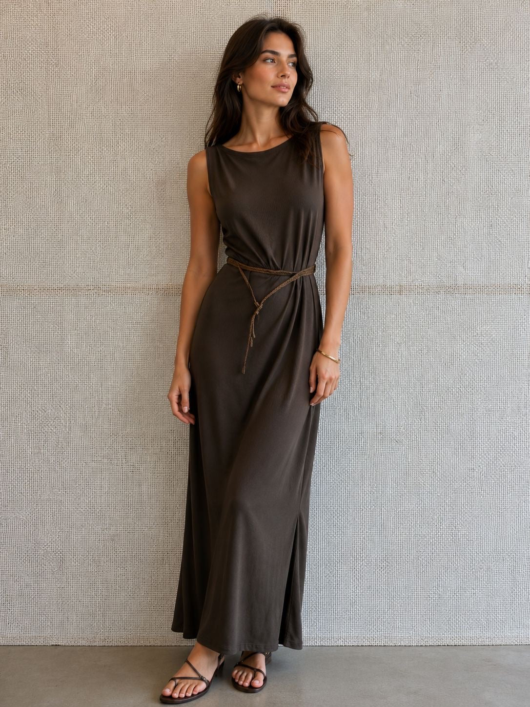 Vestido con cinturón