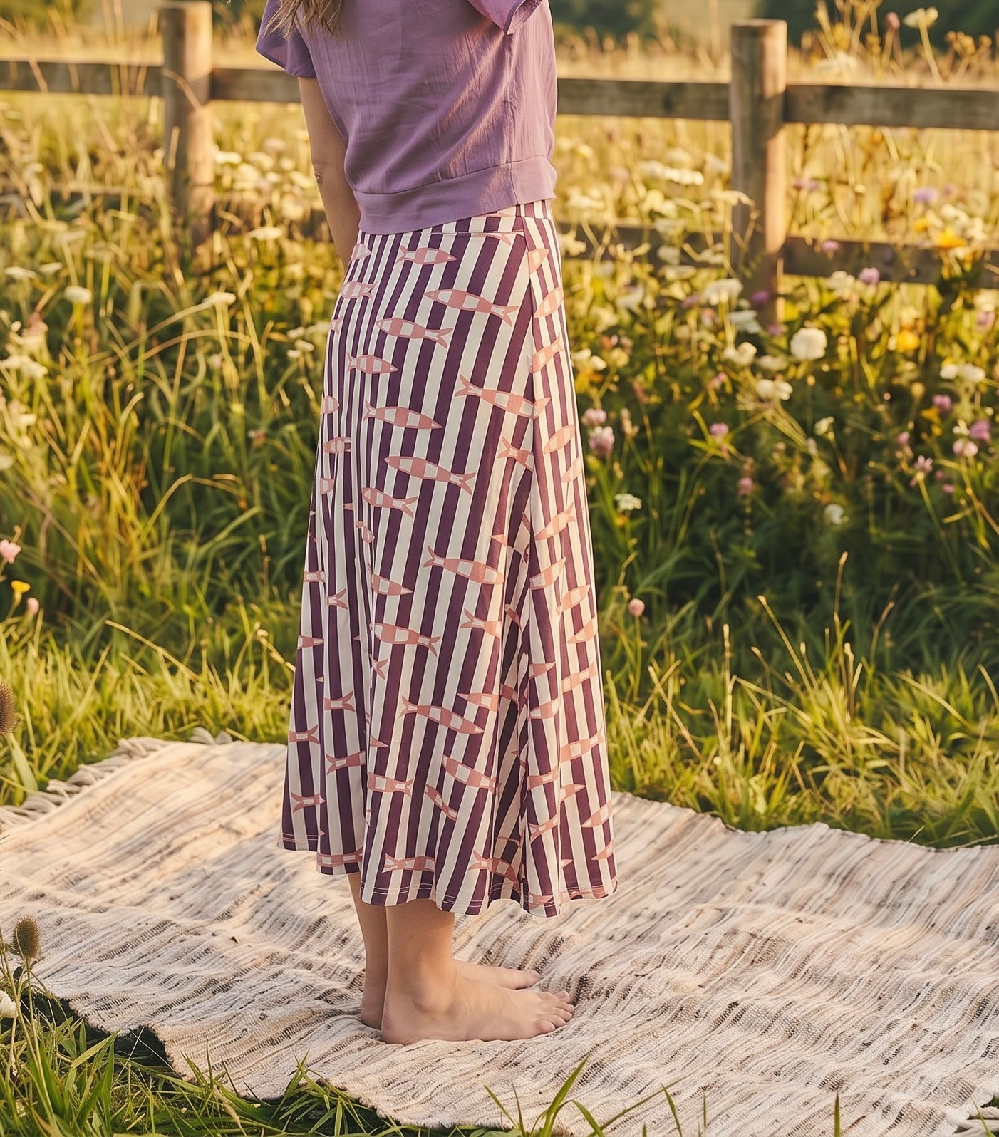 Falda pececitos