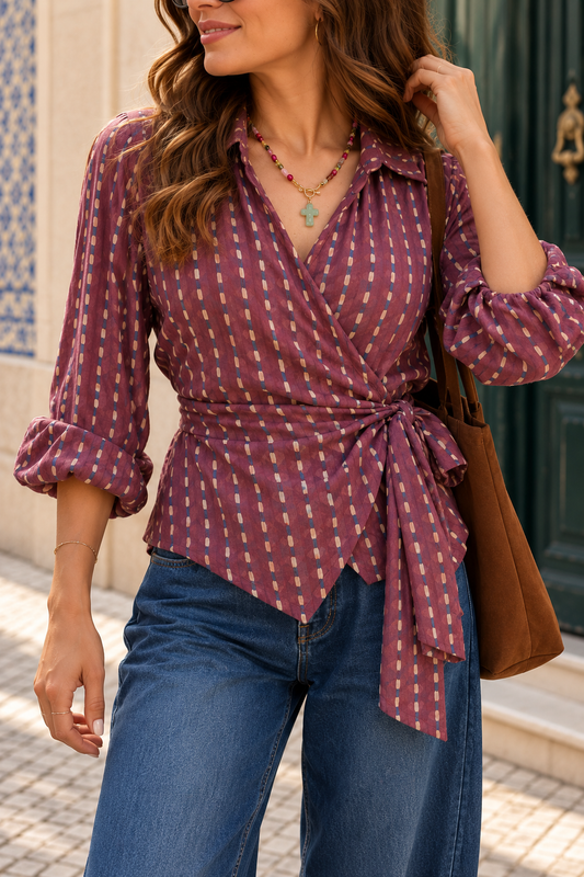 Blusa cruzada