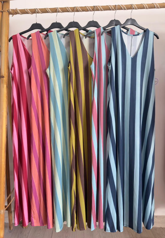 Vestido riscas