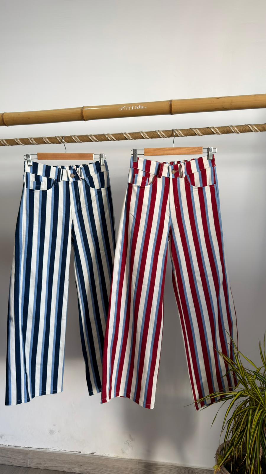 Calças riscas
