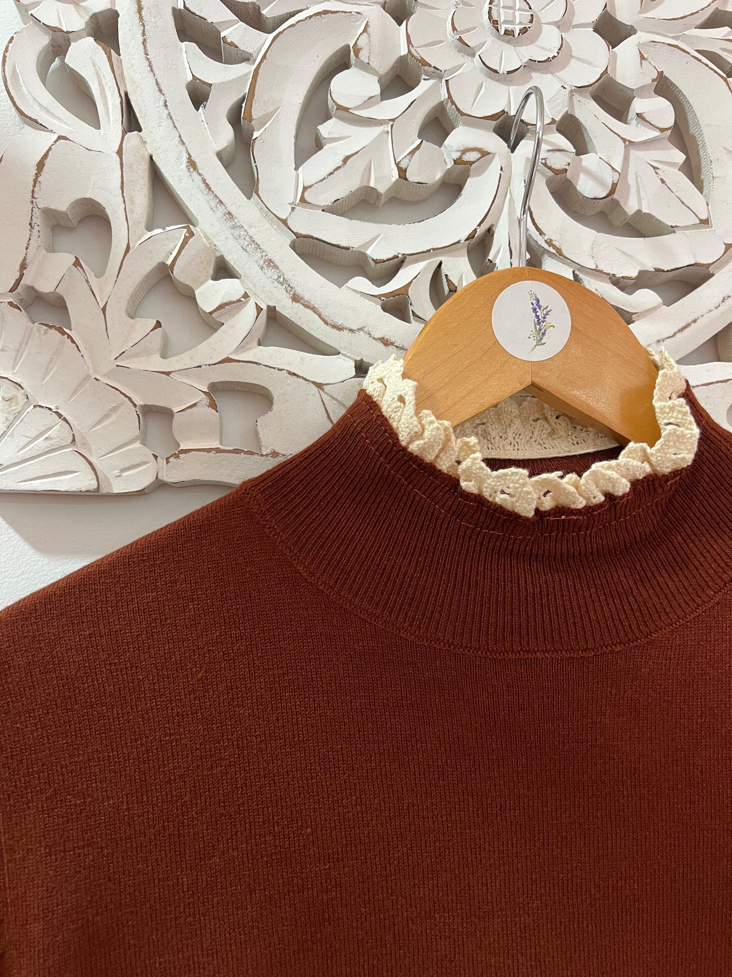 Blusa malhinha com renda