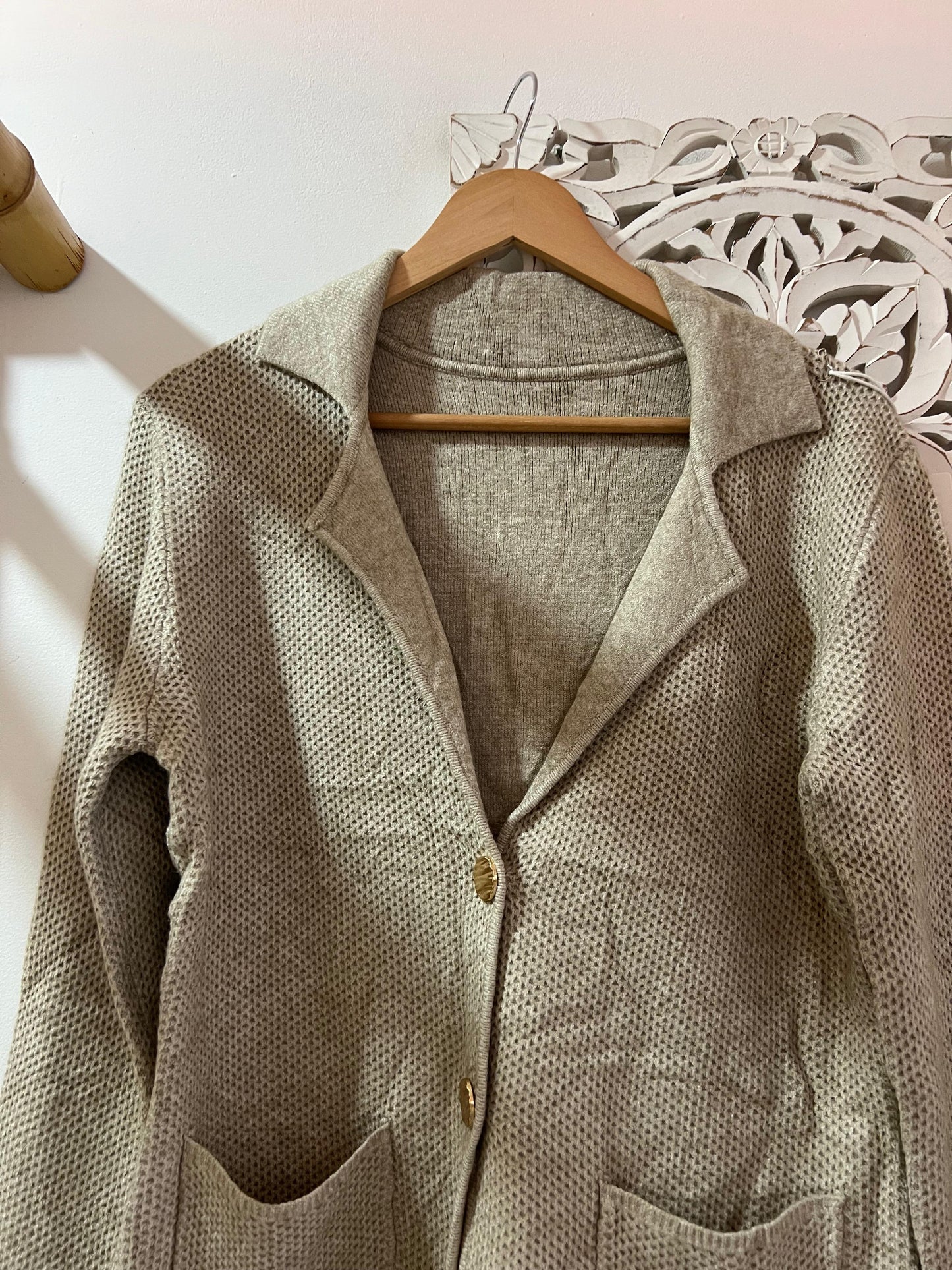 Blazer malha estruturada