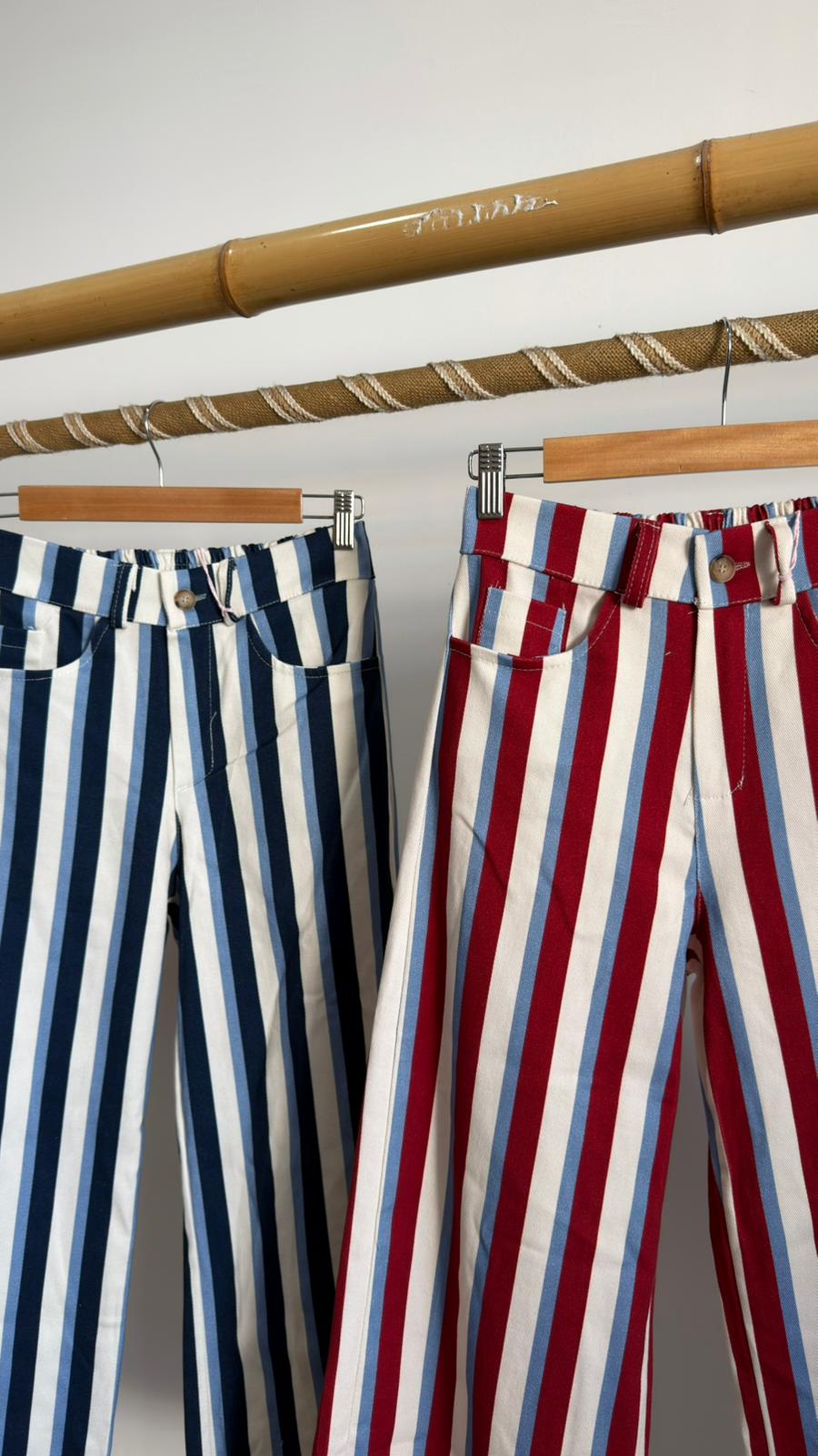 Calças riscas