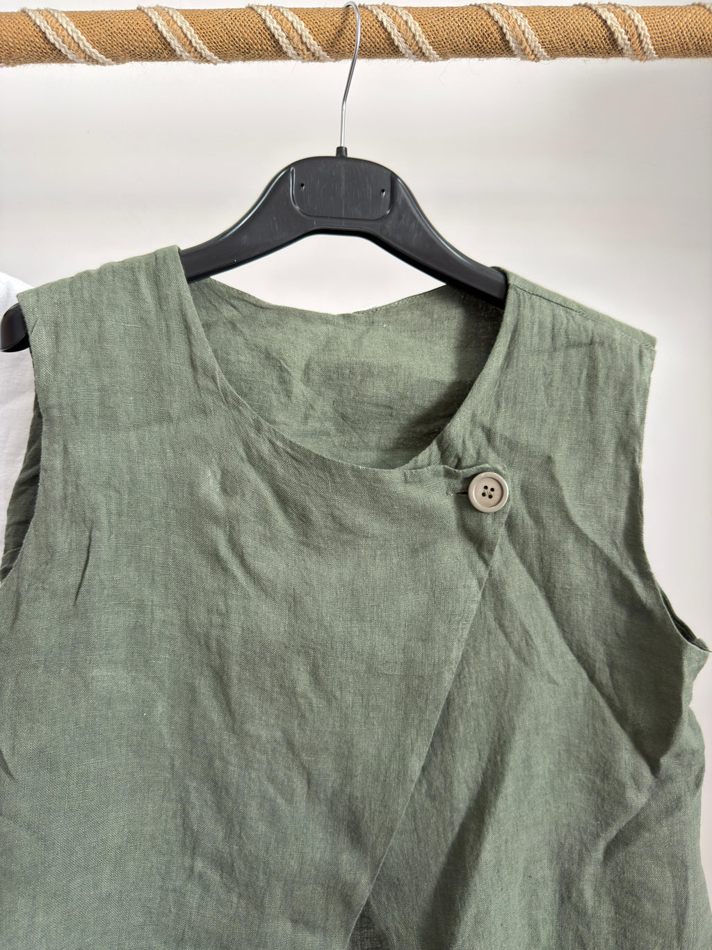 Blusa de linho 1 botão