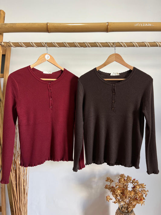 Malhinha canelada com acabamentos