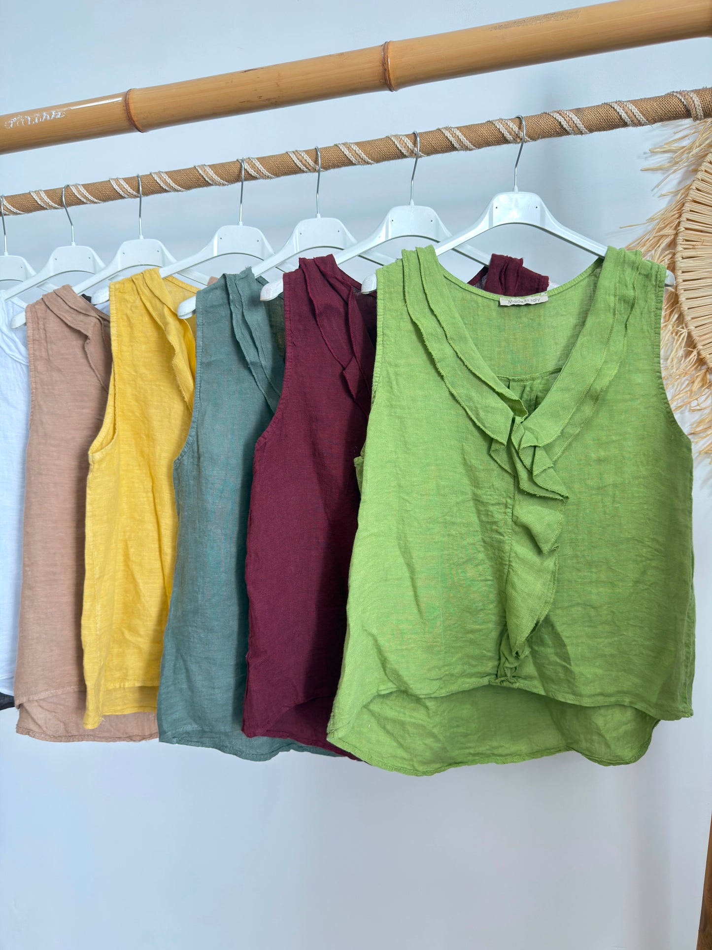 Blusa linho folho
