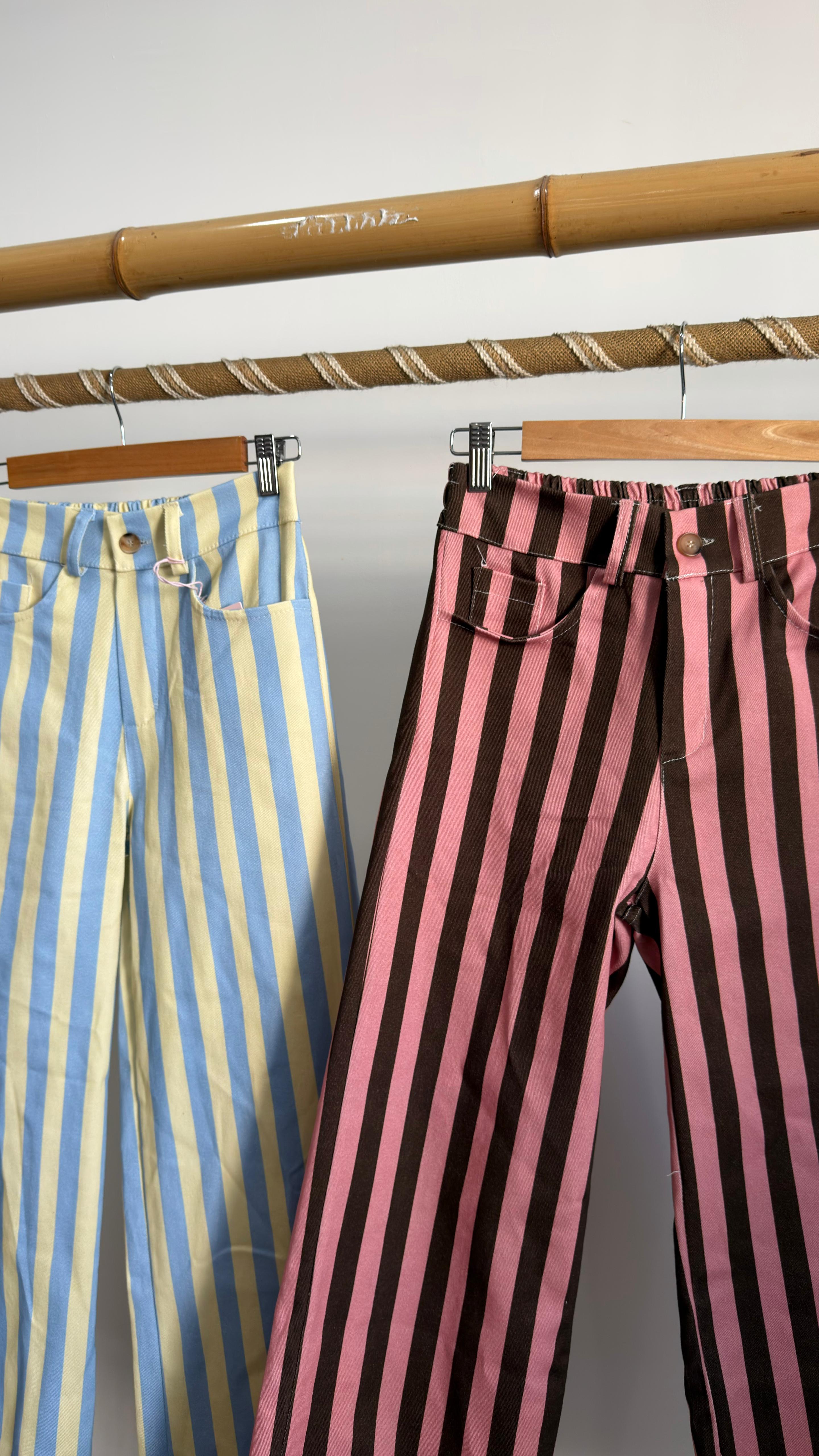 Calças riscas