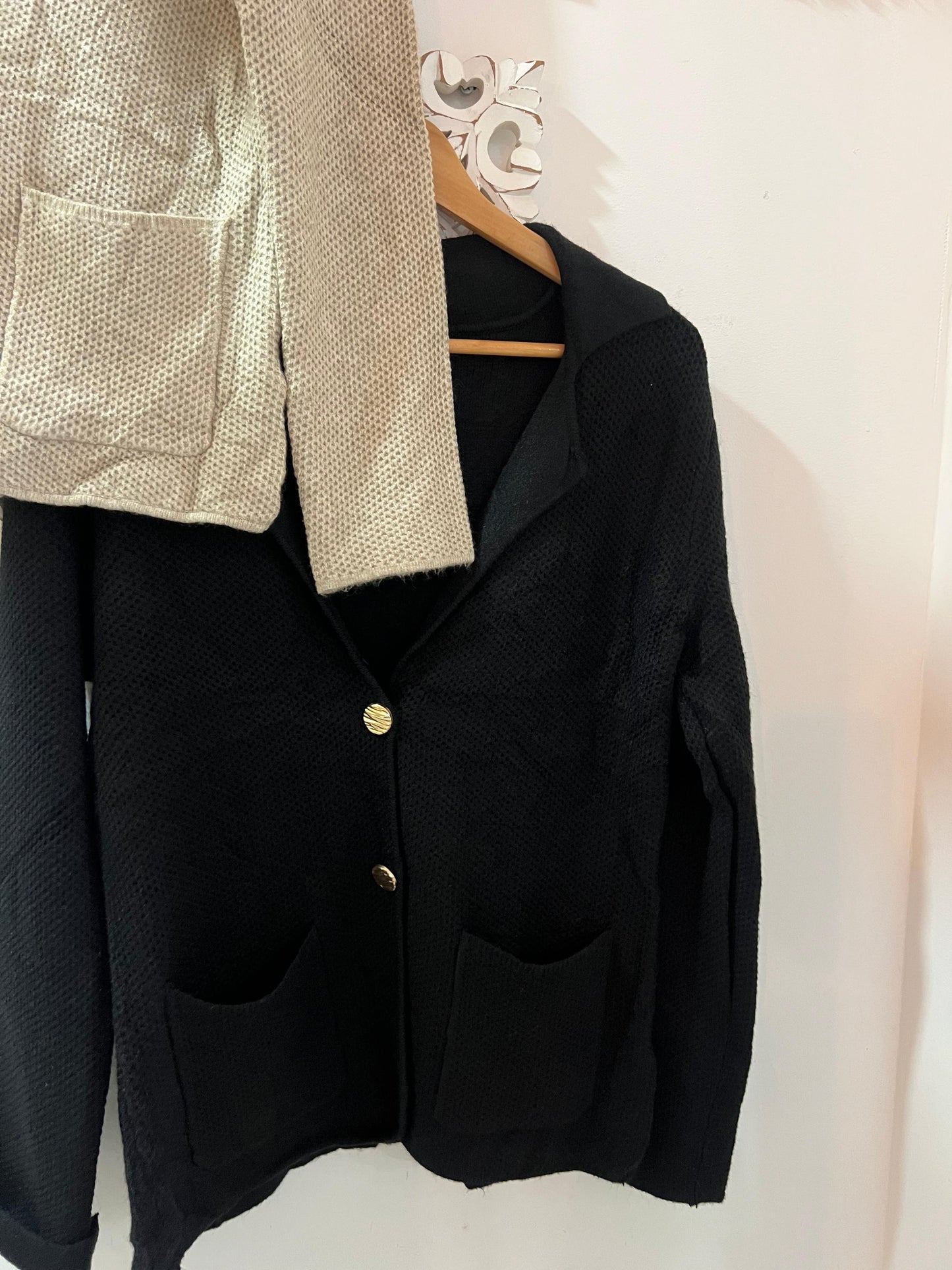 Blazer malha estruturada