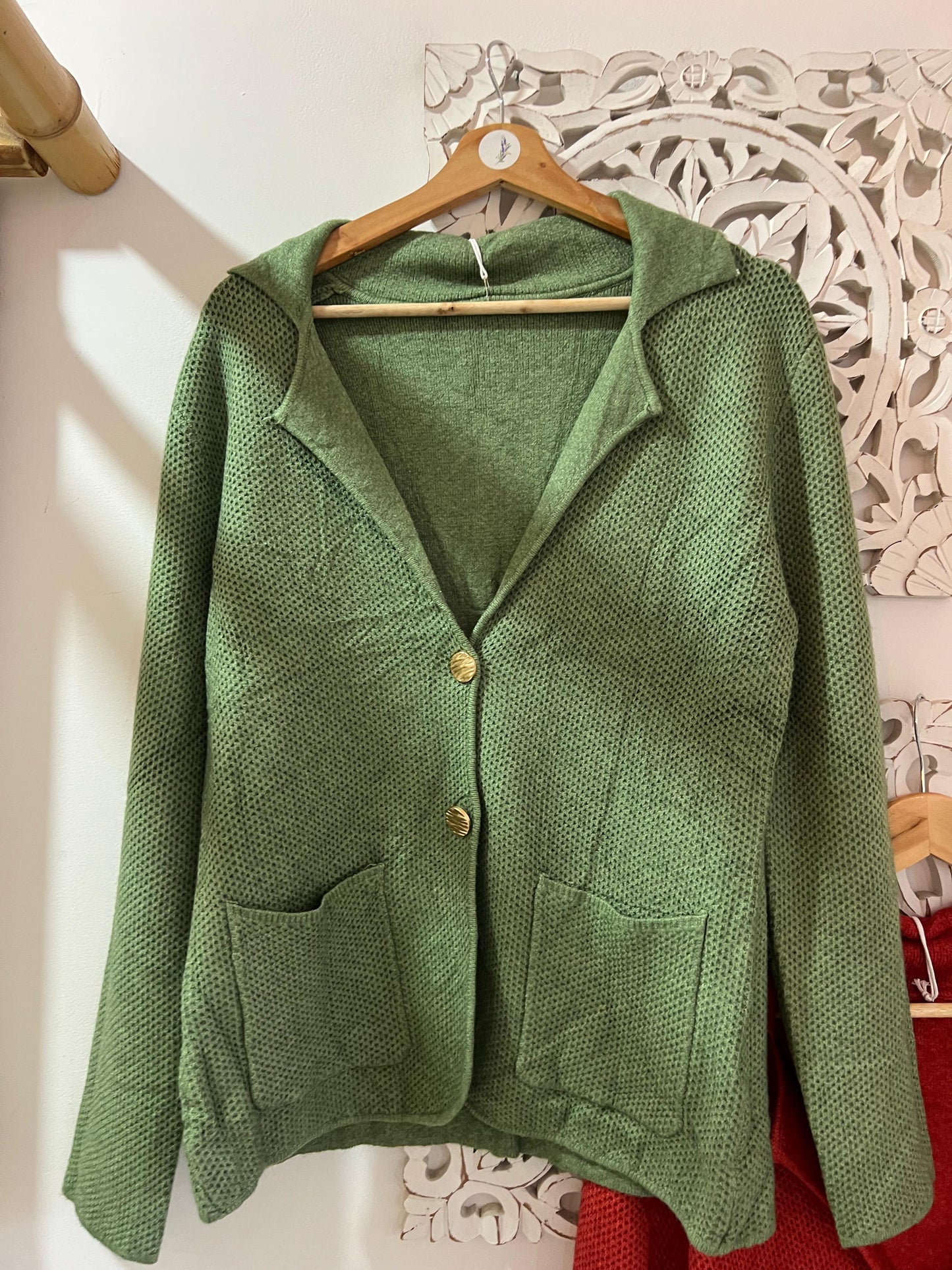 Blazer malha estruturada