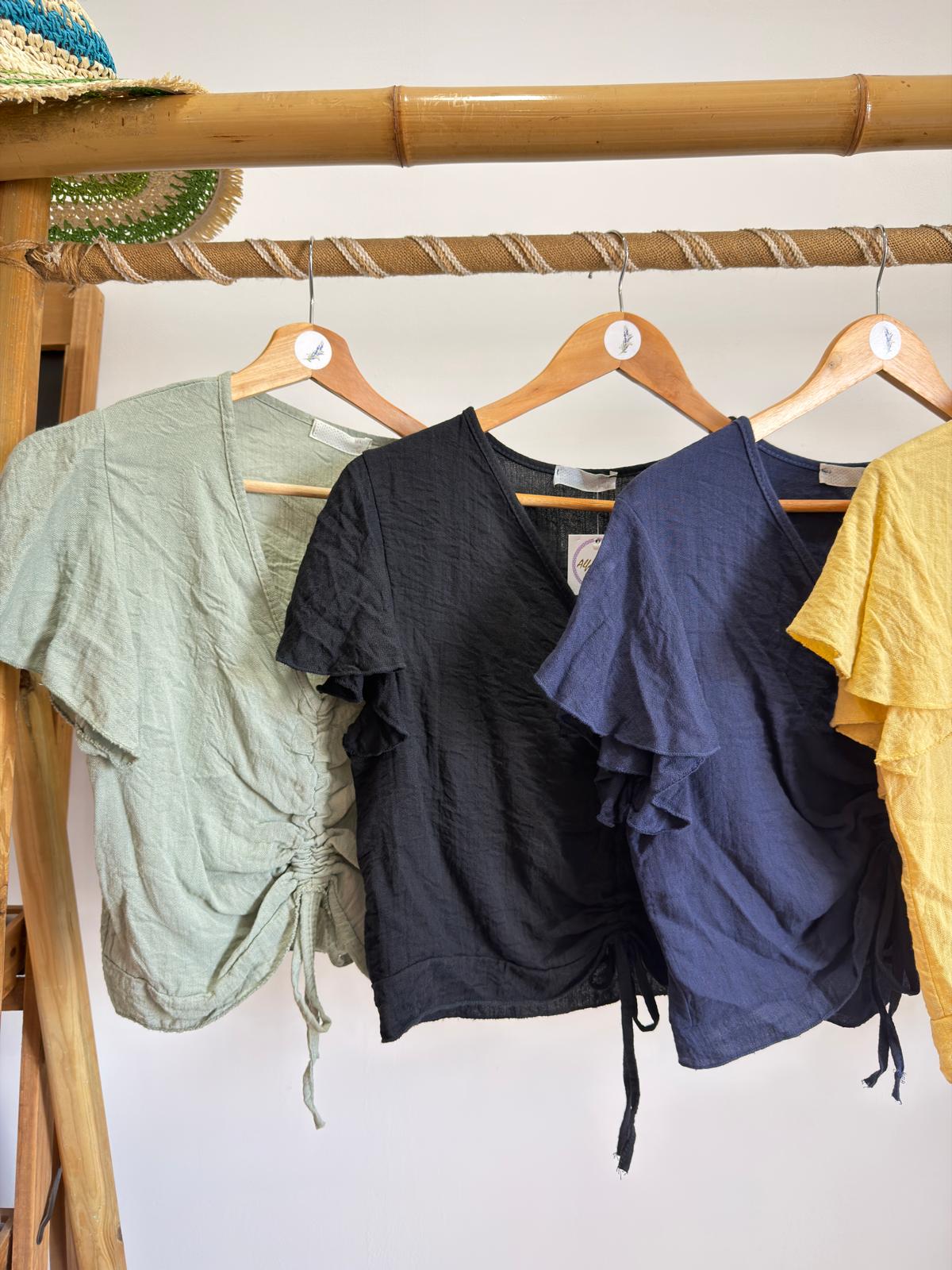 Blusa com atilho