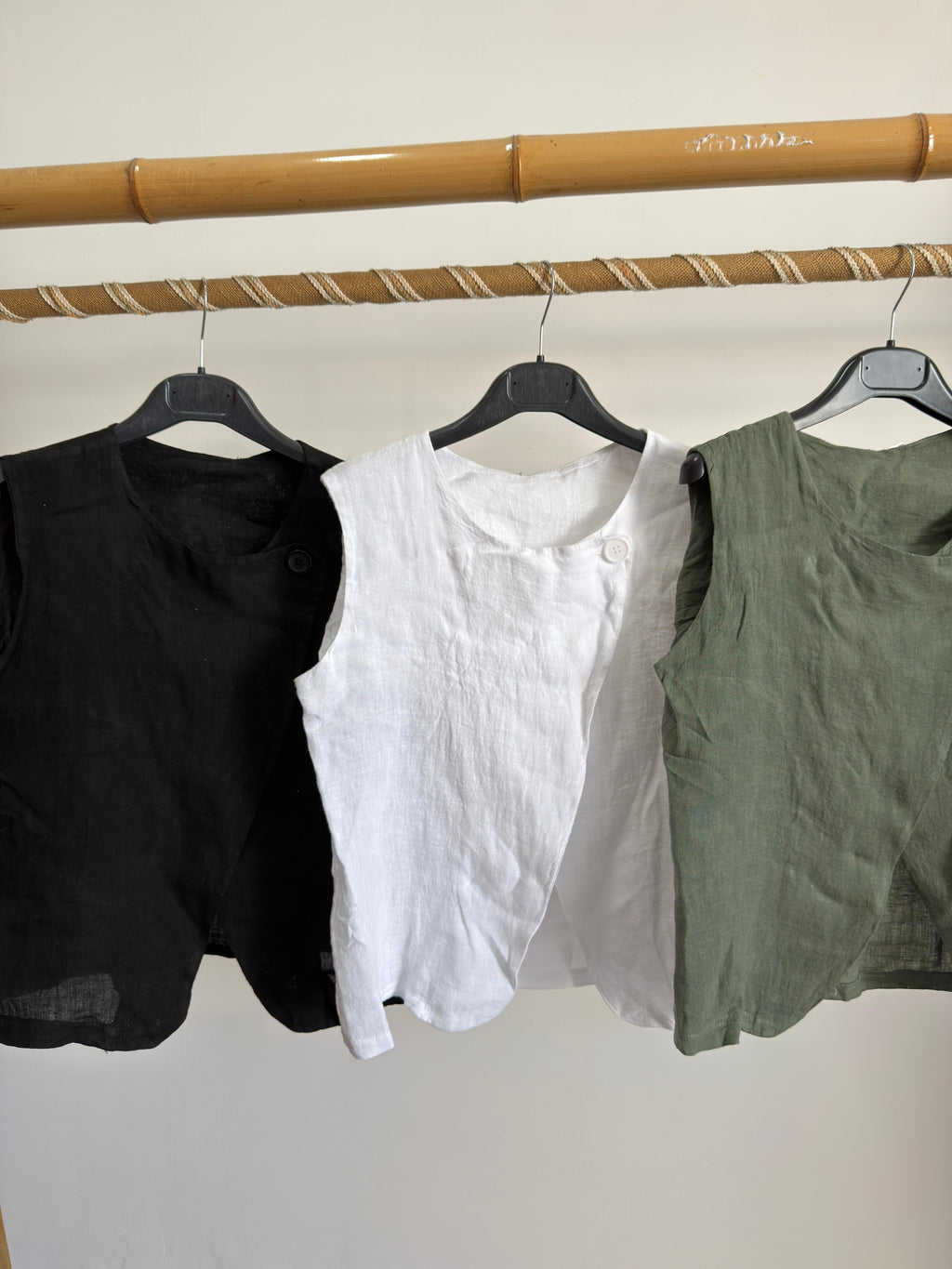 Blusa de linho 1 botão