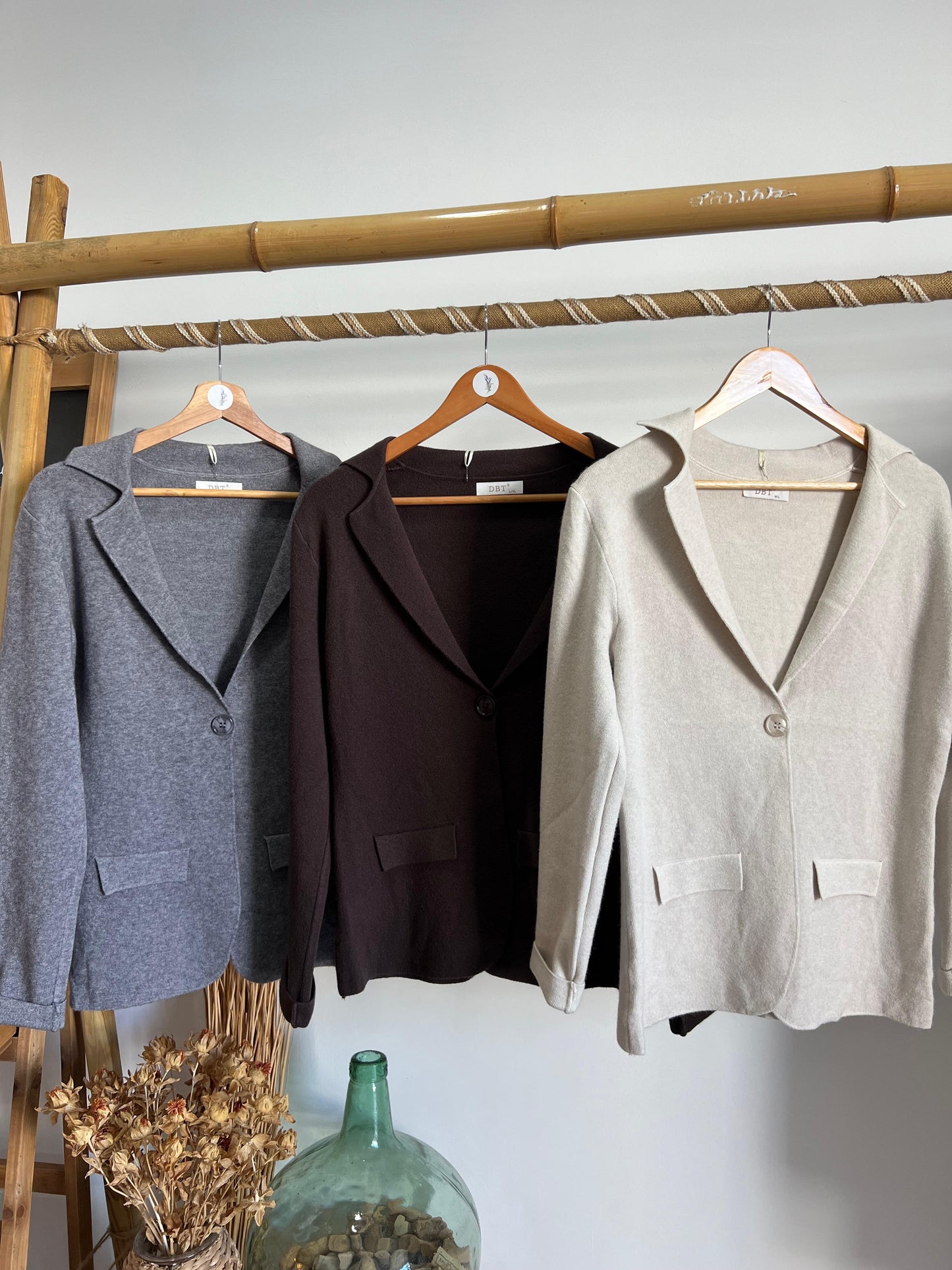 Blazer malha 1 botão