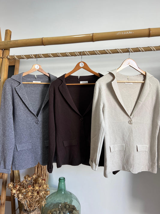 Blazer malha 1 botão