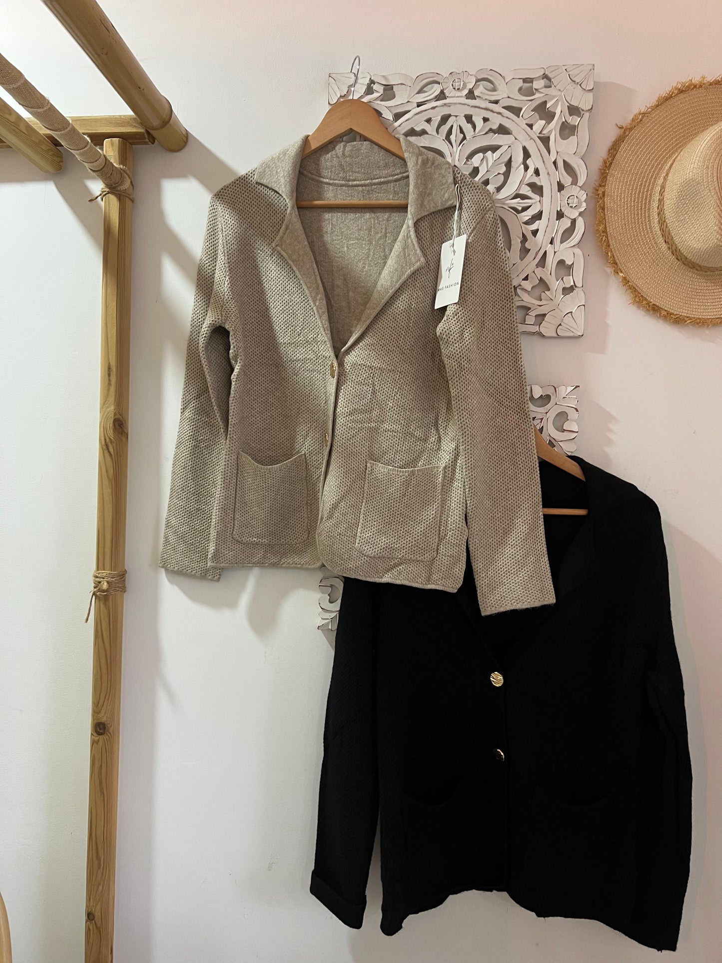 Blazer malha estruturada