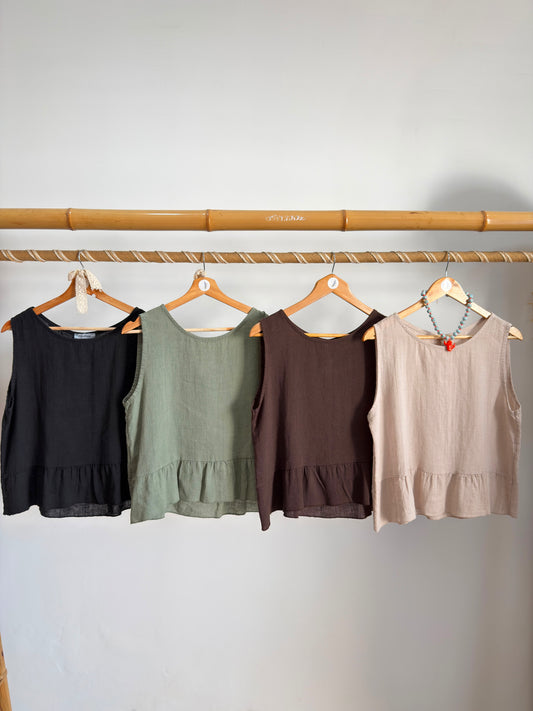 Blusa botões costas