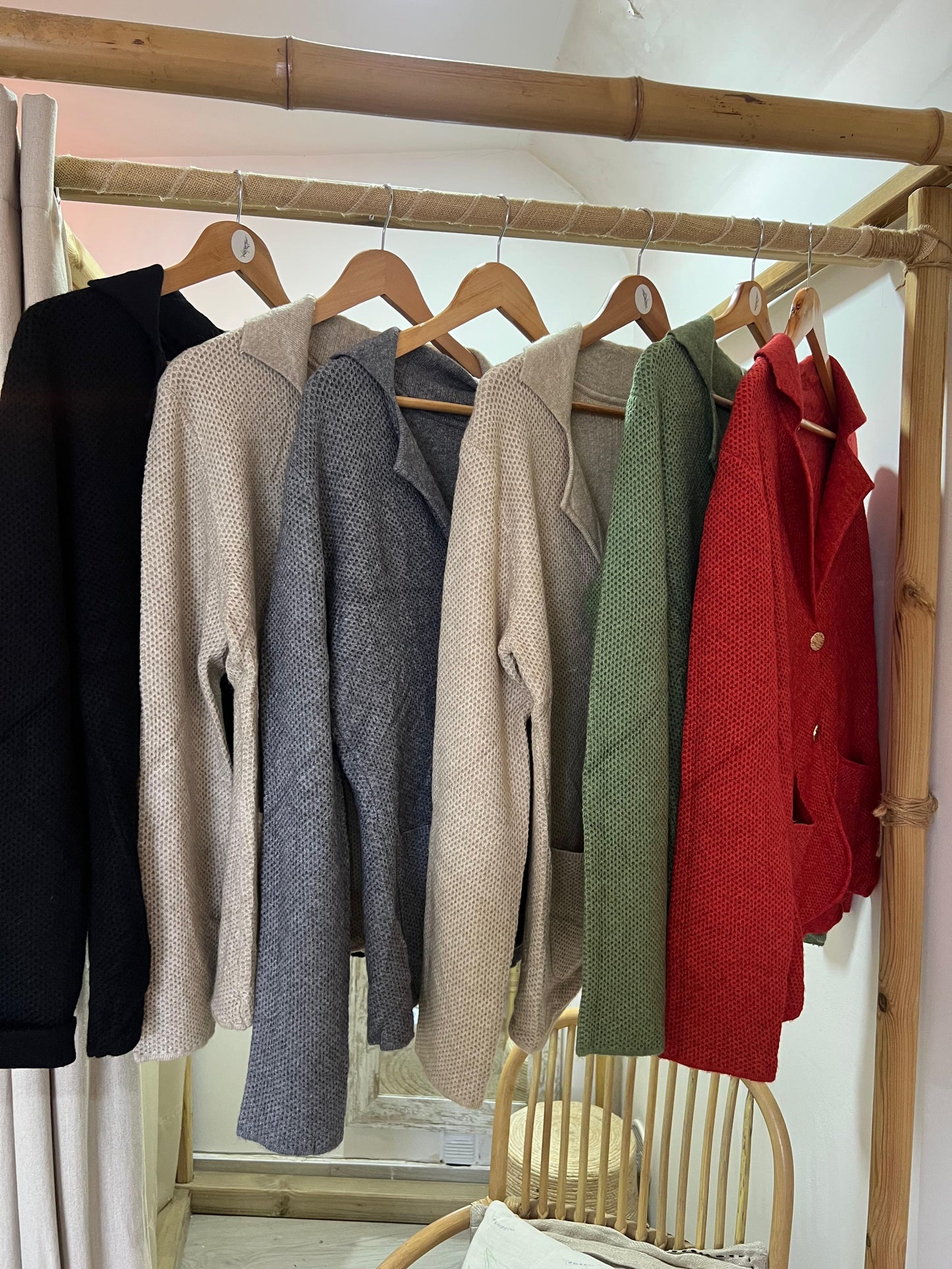 Blazer malha estruturada