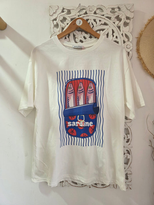 T-shirt sardinhas