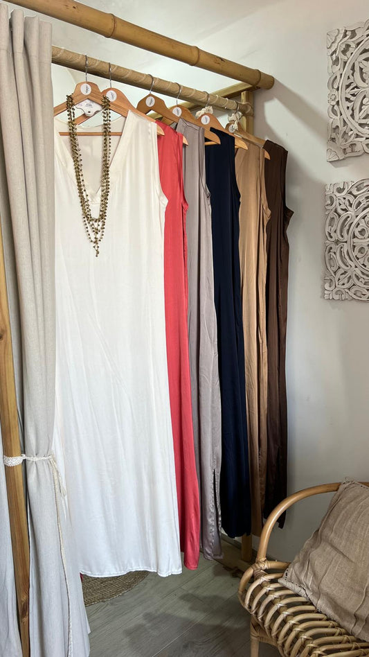 Vestido acetinado